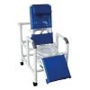 Wheeled Reclining Shower/Commode Chair With Legrest -performancehealth shop 081345495 wheeled reclining shower commode chair with legrest