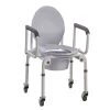 Drive Steel Drop Arm Commode With Wheels & Padded Arms 2 Drive Steel Drop Arm Commode With Wheels & Padded Arms -performancehealth shop 355194 3