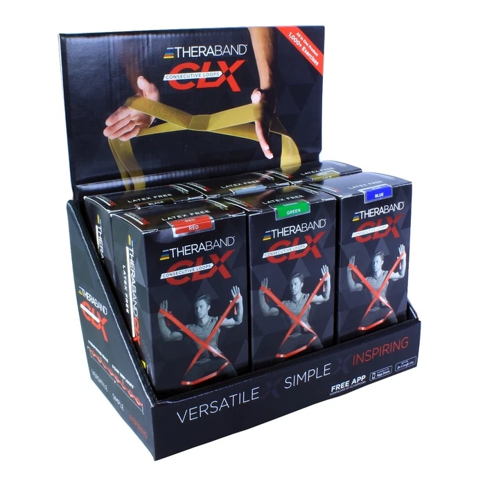 THERABAND CLX Consecutive Loops Countertop Display Kit 3 THERABAND CLX Consecutive Loops Countertop Display Kit