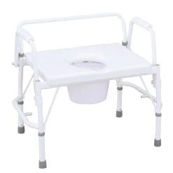 Tuffcare Drop Arm All In One Bariatric Commode
